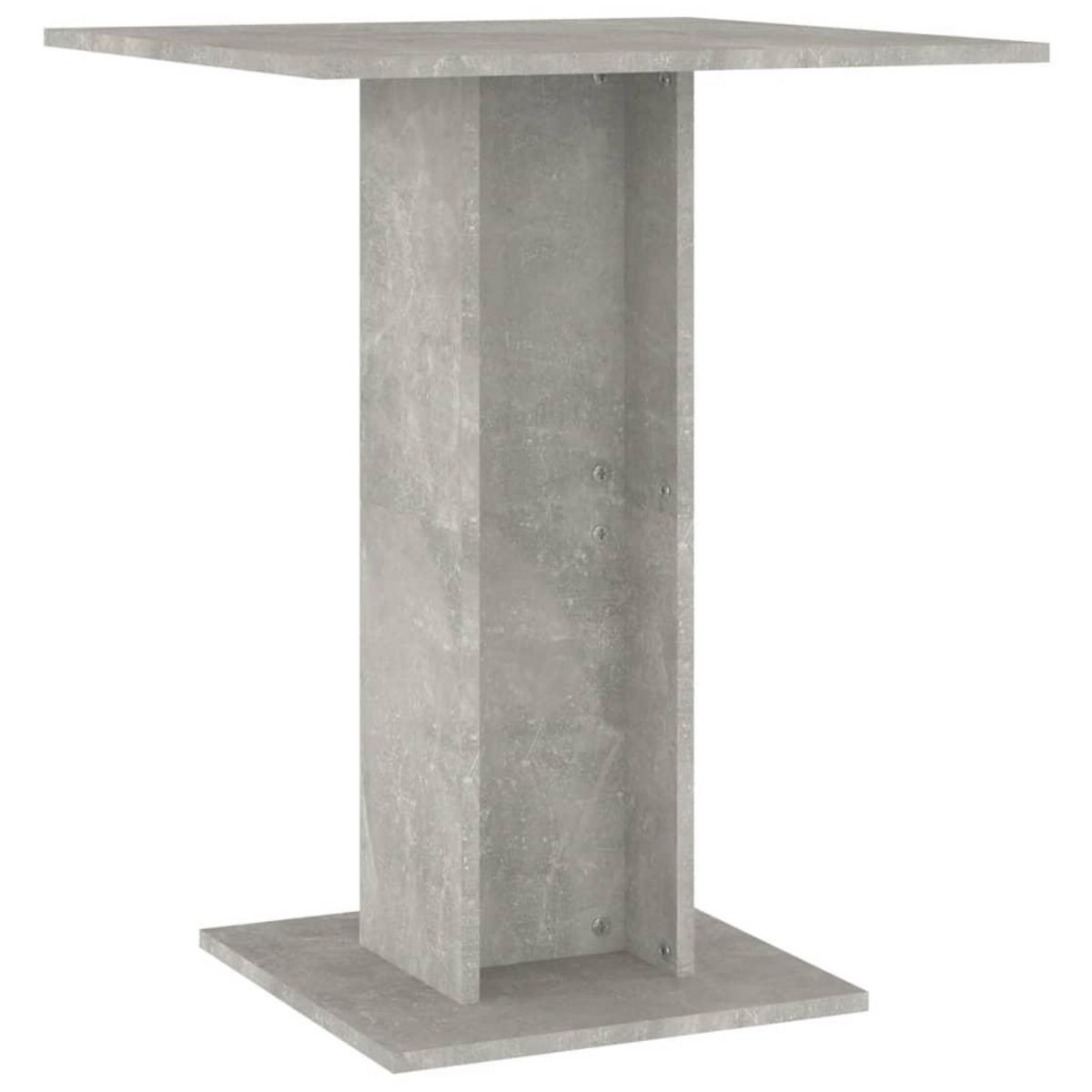 VIDAXL Table de bistro Gris beton 60x60x75 cm Bois d'ingenierie