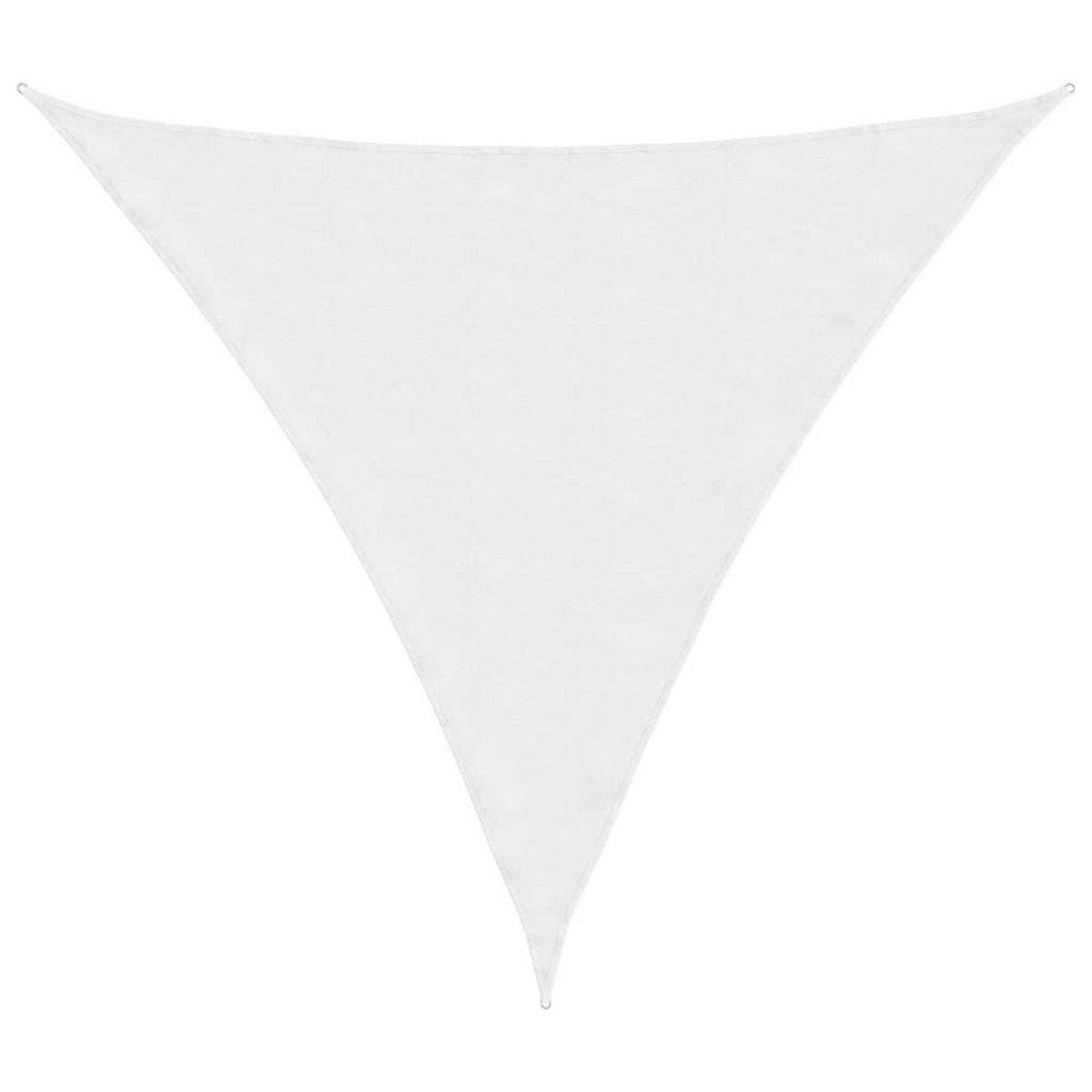 VIDAXL Voile de parasol tissu oxford triangulaire 4,5x4,5x4,5 m blanc
