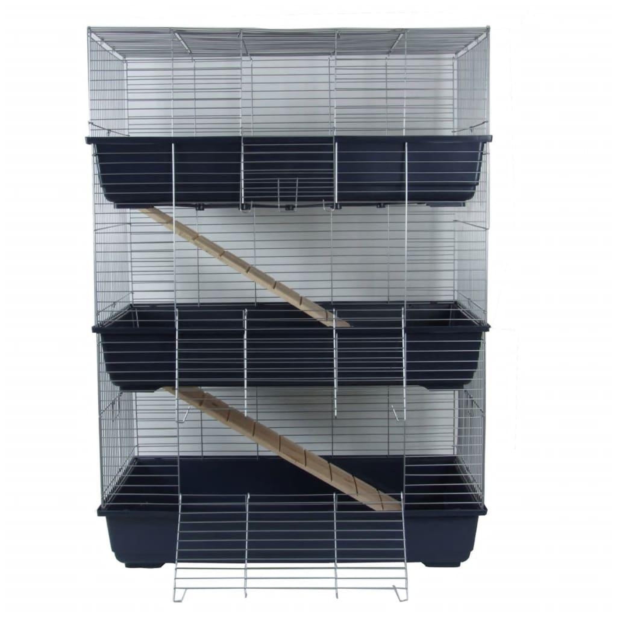 Voir la diapositive 1 : @Pet @Pet Clapier a 3 niveaux Bleu 80 x 44 x 120 cm 25034