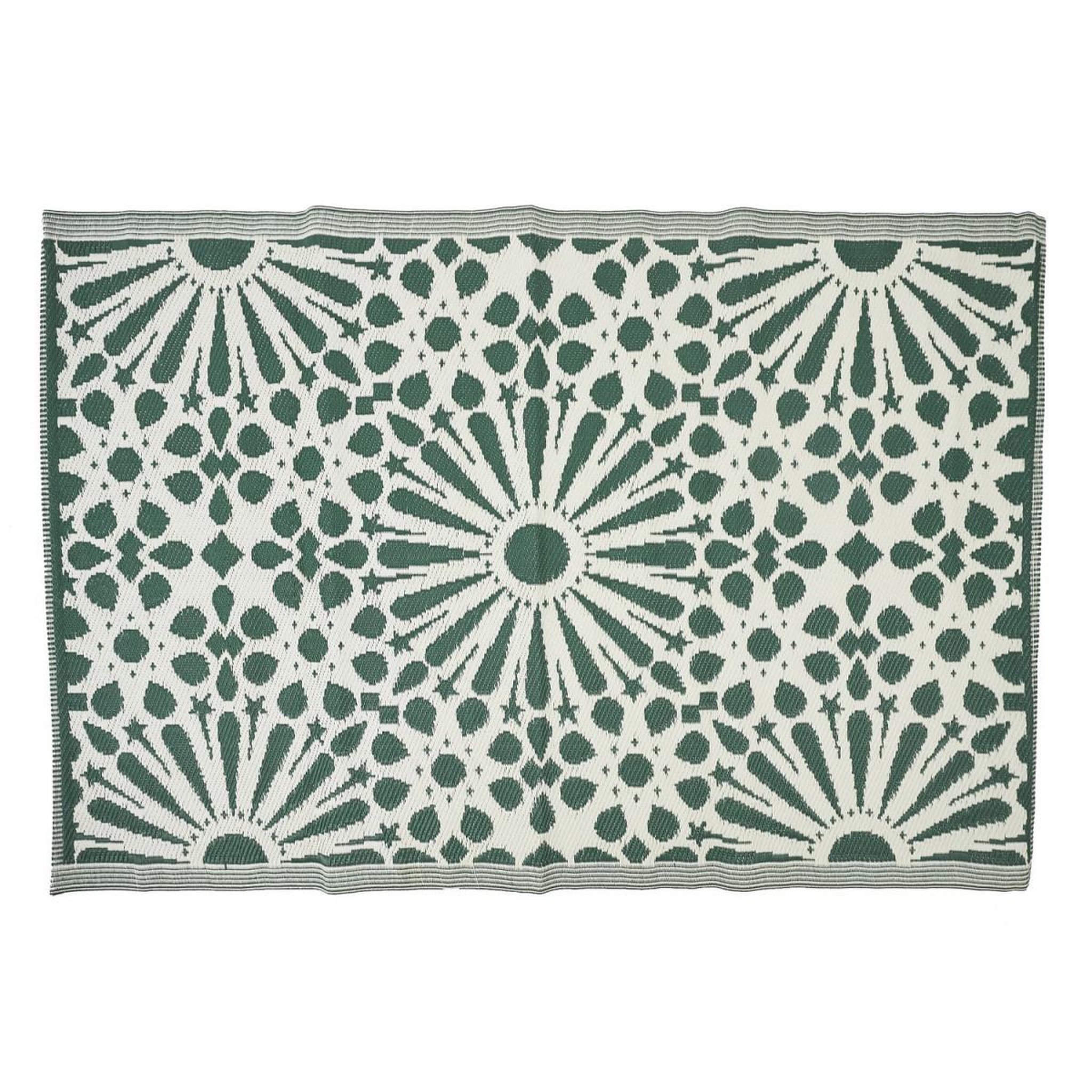 Voir la diapositive 1 : The Home Deco Factory Tapis déco imprimé  patio  120x180cm vert