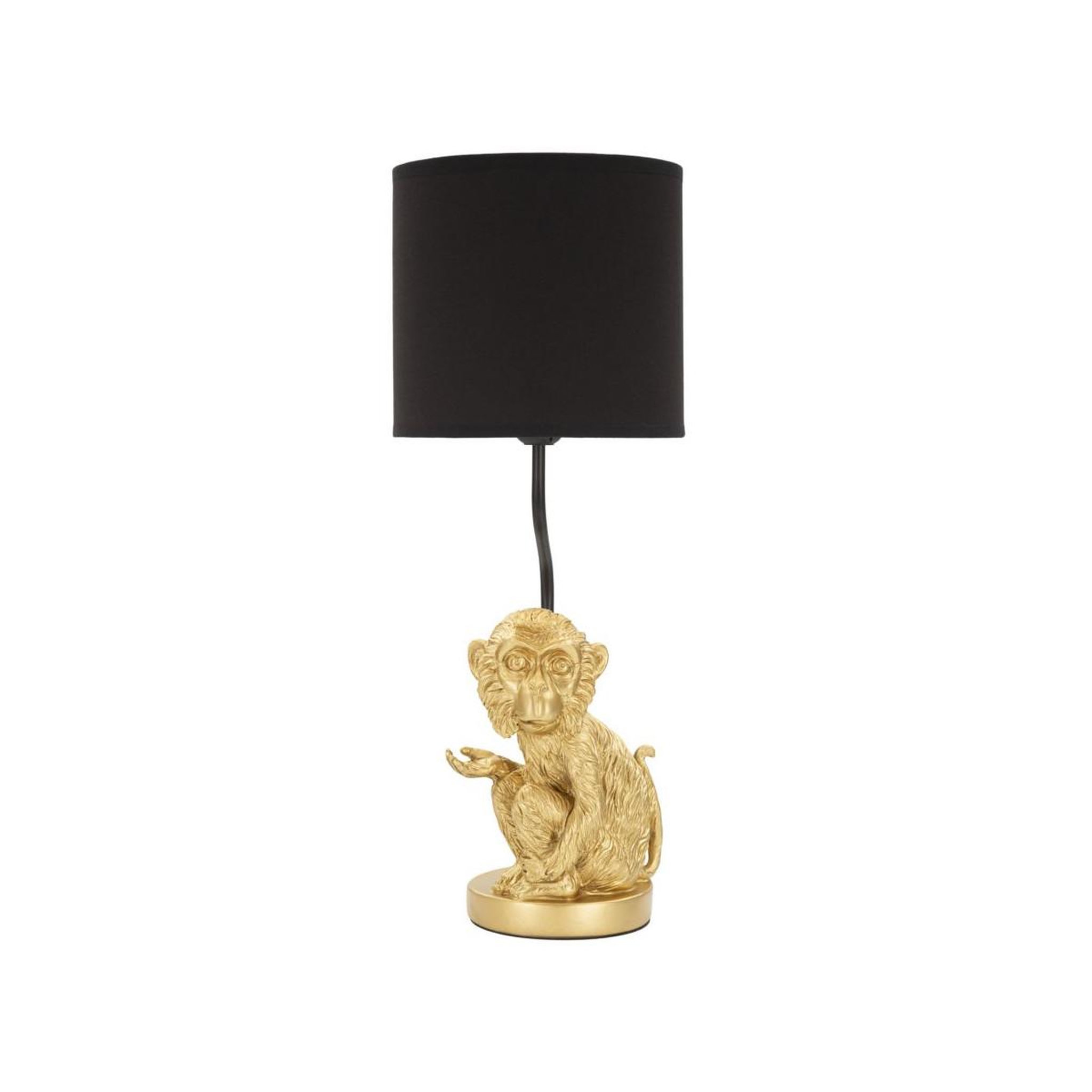 Paris Prix Lampe à poser design  monkey  51cm or & noir