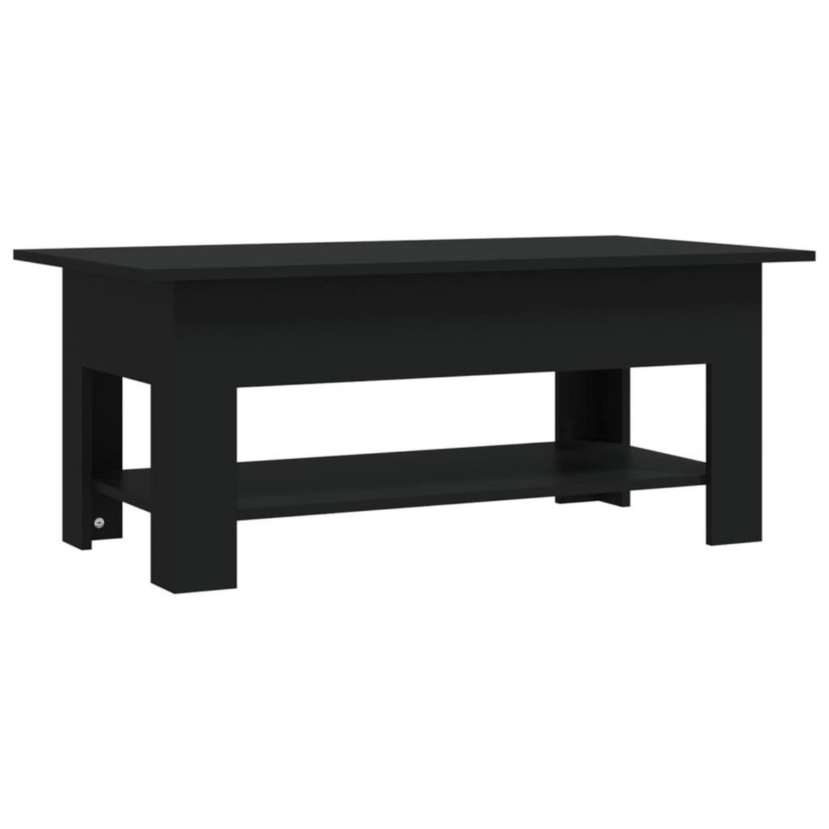 VIDAXL Table basse noir 102x55x42 cm bois d'ingenierie
