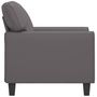 Voir la diapositive 4 : VIDAXL Fauteuil Gris 60 cm Similicuir