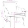 Voir la diapositive 6 : VIDAXL Fauteuil Noir 63x76x80 cm Velours