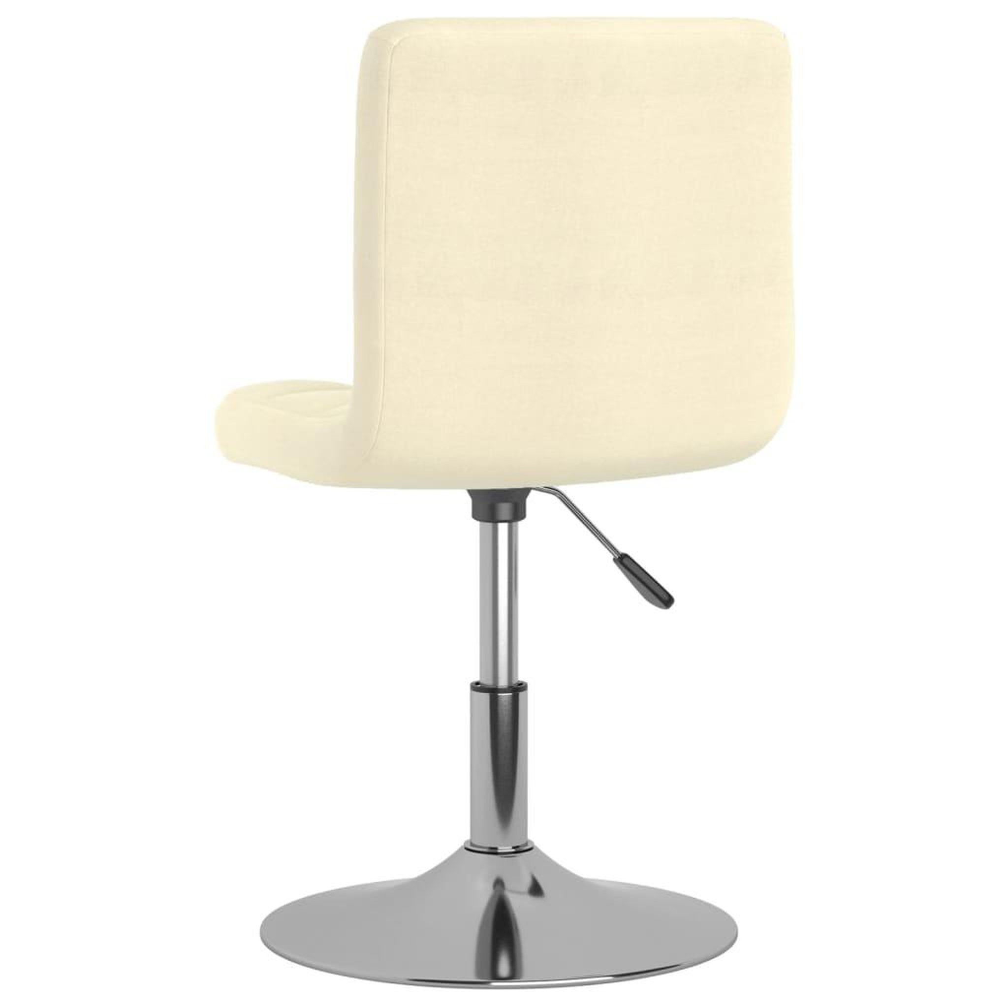 Voir la diapositive 5 : VIDAXL Chaises pivotantes a manger lot de 6 Creme Tissu