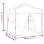 Voir la diapositive 6 : VIDAXL Tente pliable avec 4 parois Bleu 3 x 3 m