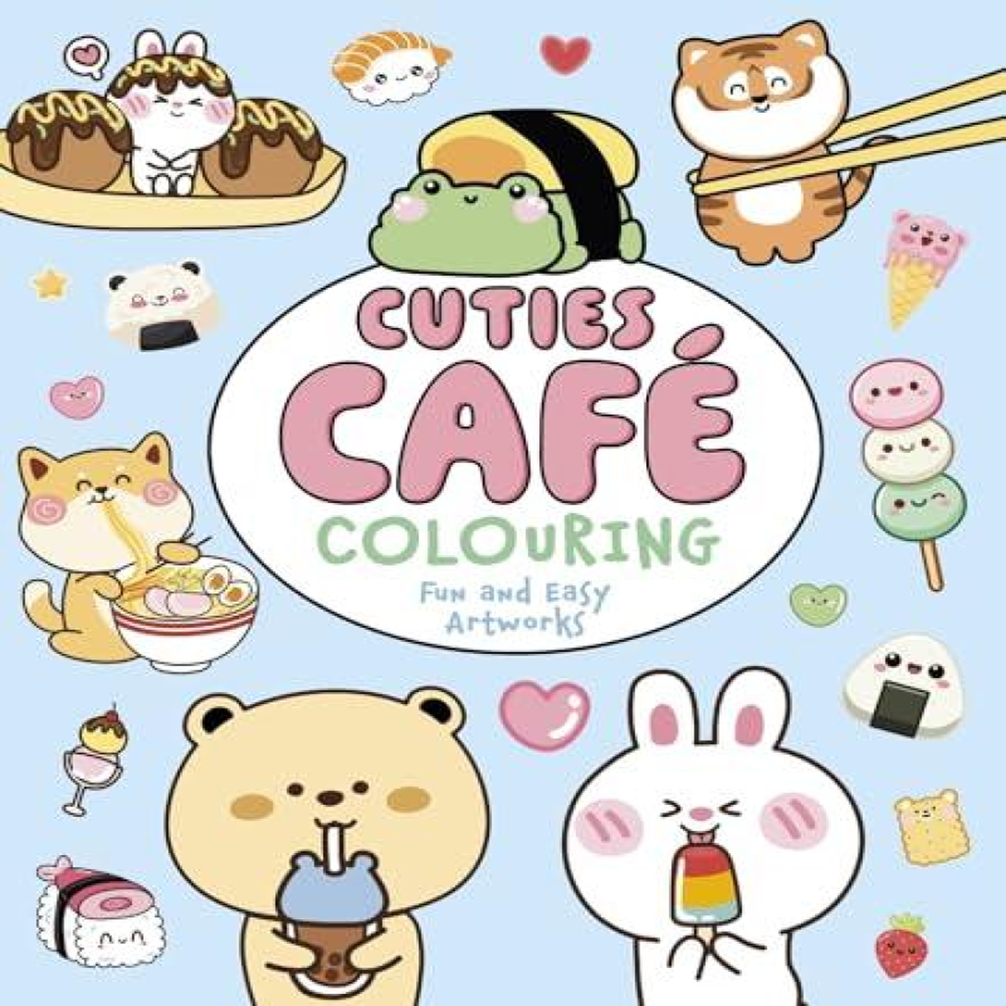 LIVRES Cuties Cafe Colouring