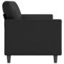 Voir la diapositive 4 : VIDAXL Canape a 3 places Noir 180 cm Similicuir