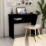 Voir la diapositive 1 : VIDAXL Bureau Noir 90x50x74 cm Bois d'ingenierie