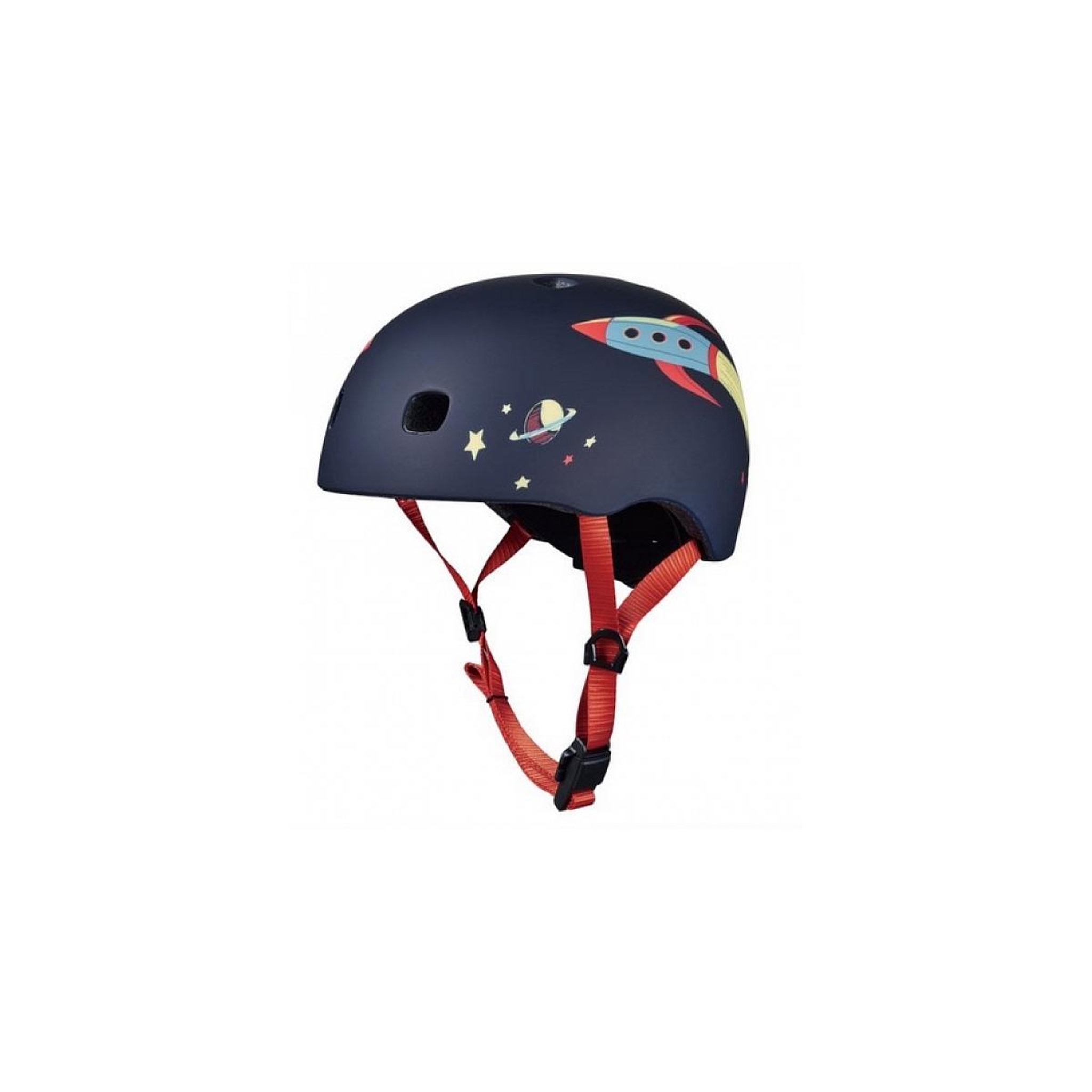 Micro Casque Vélo et Trottinette Rocket  boucle magnétique  lumière LED intégrée  Taille XS