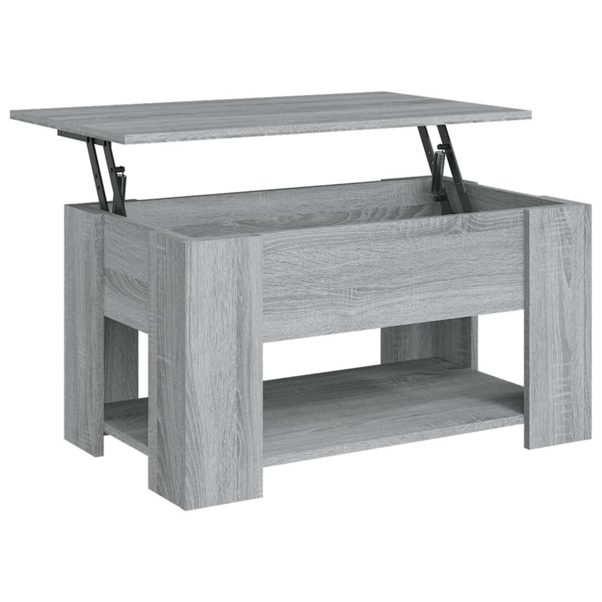 VIDAXL Table basse Sonoma gris 79x49x41 cm Bois d'ingenierie