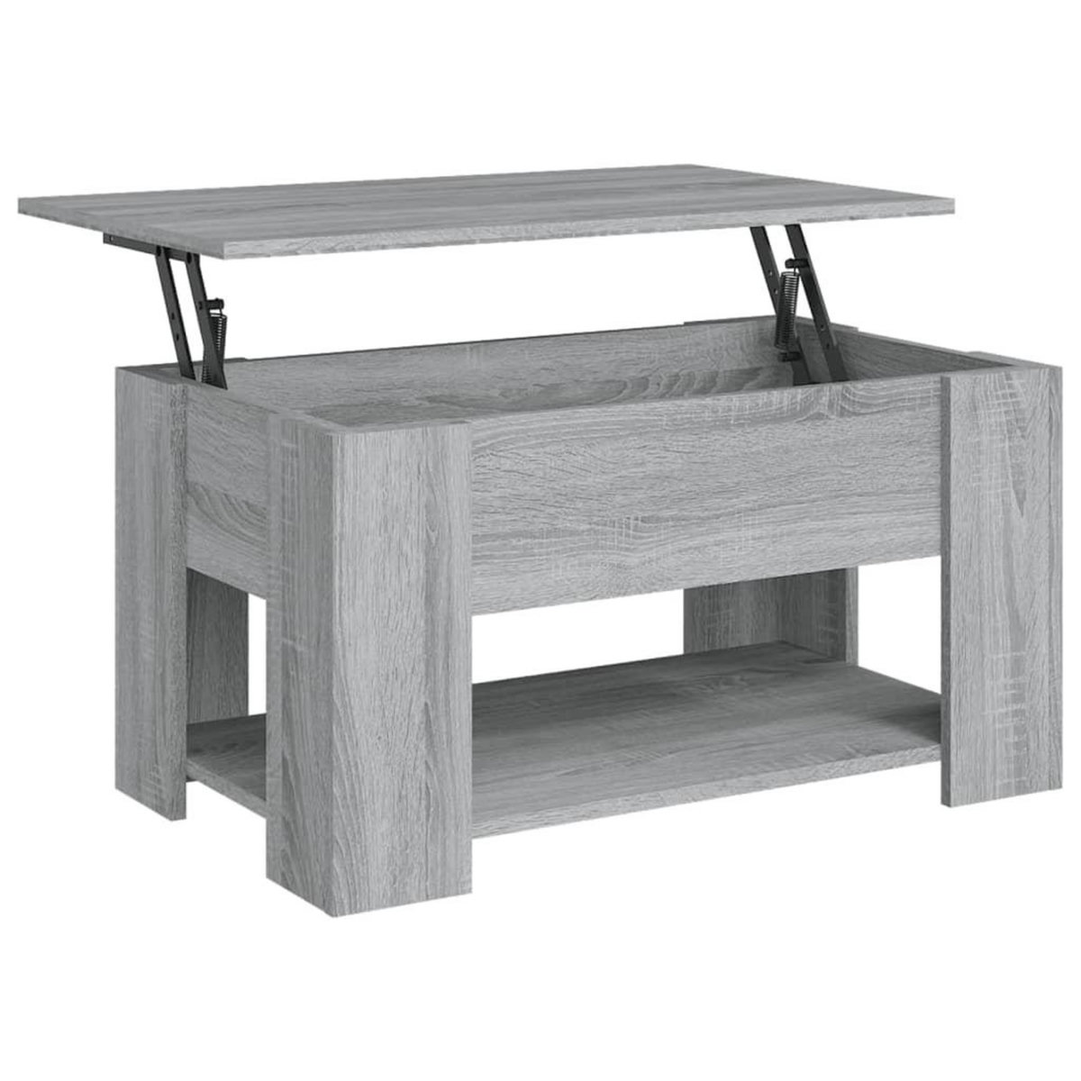 VIDAXL Table basse Sonoma gris 79x49x41 cm Bois d'ingenierie