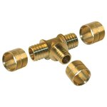 CENTRALE BRICO Raccord Té inégal à glissement laiton D.20 pour tube en per