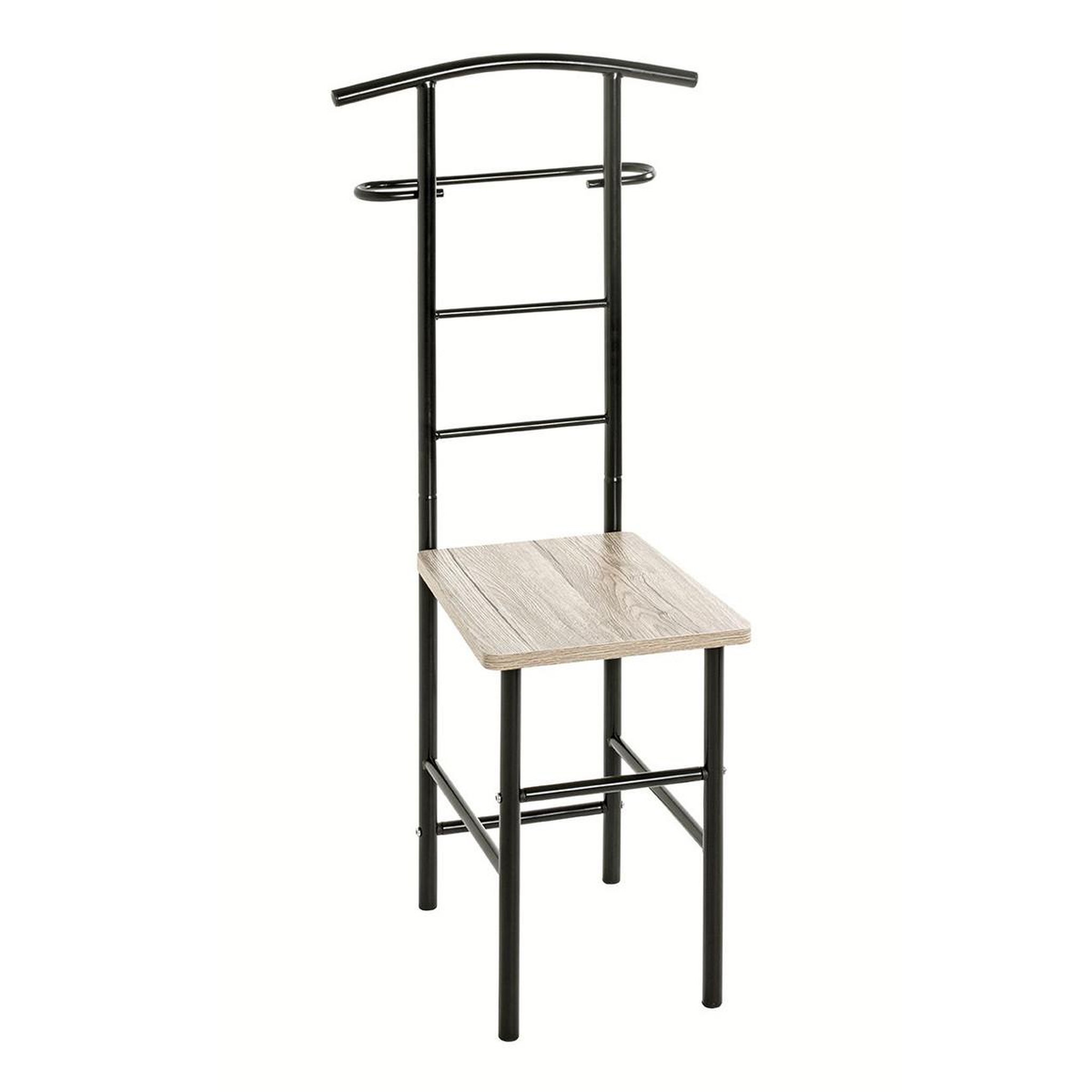 Paris Prix Valet de chambre  chaise  109cm noir & naturel