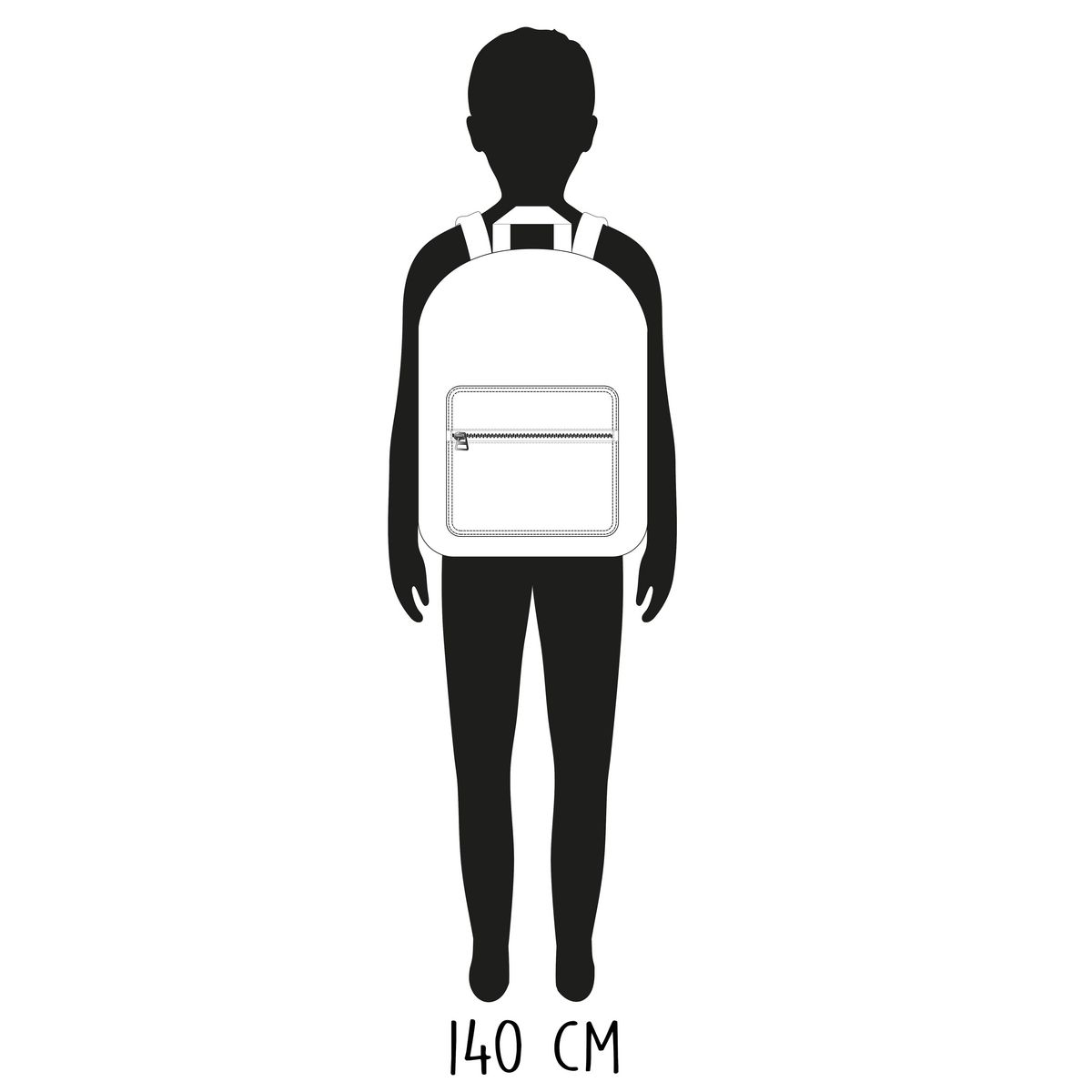 Sac à dos 2 compartiments gris JANSEN TILANUS