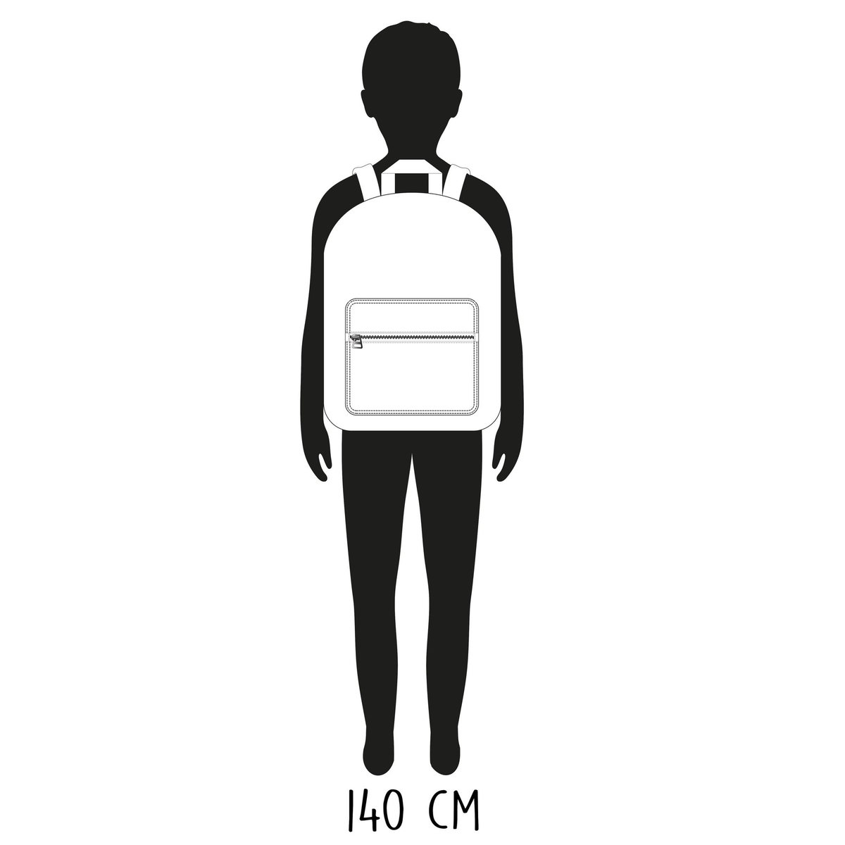 Sac à dos 2 compartiments gris JANSEN TILANUS