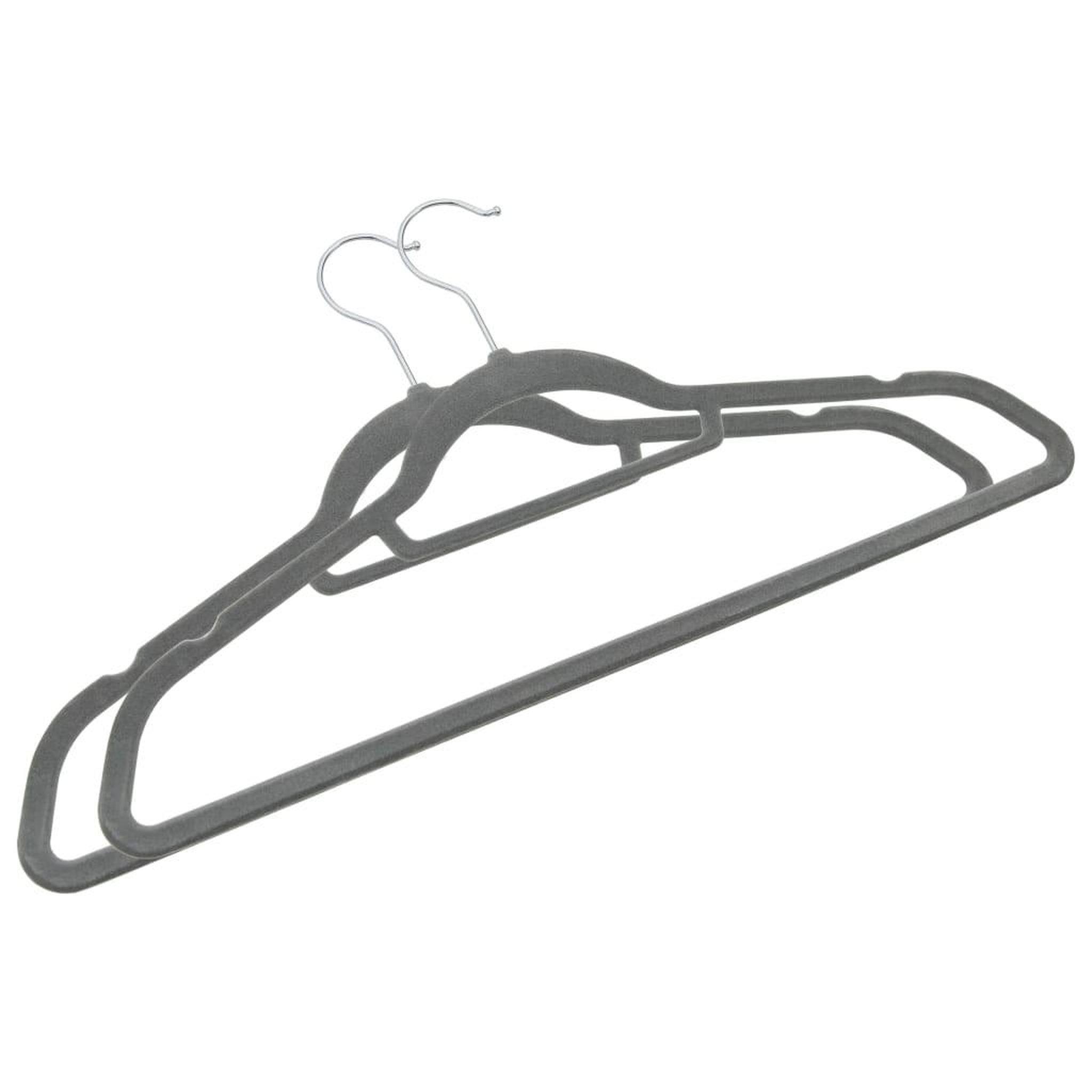 Voir la diapositive 4 : VIDAXL Cintres antiderapants 20 pcs Gris Velours