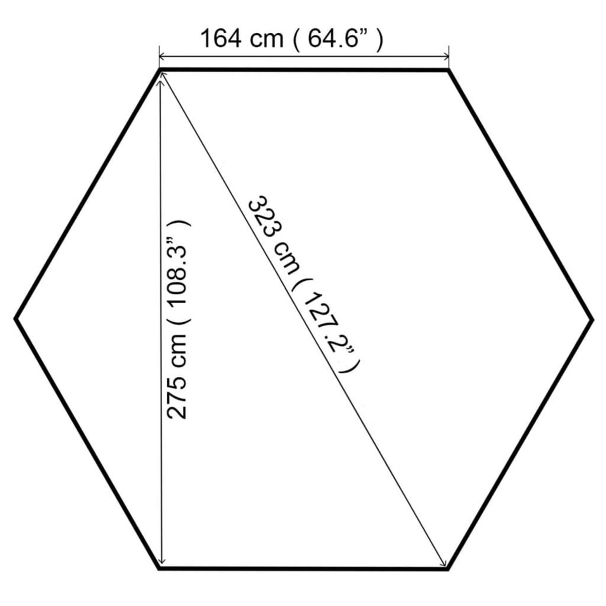 VIDAXL Belvedere de jardin 323x275x265 cm Blanc 180 g/m^2