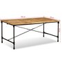 Voir la diapositive 6 : VIDAXL Table a manger Bois de manguier massif 180 cm