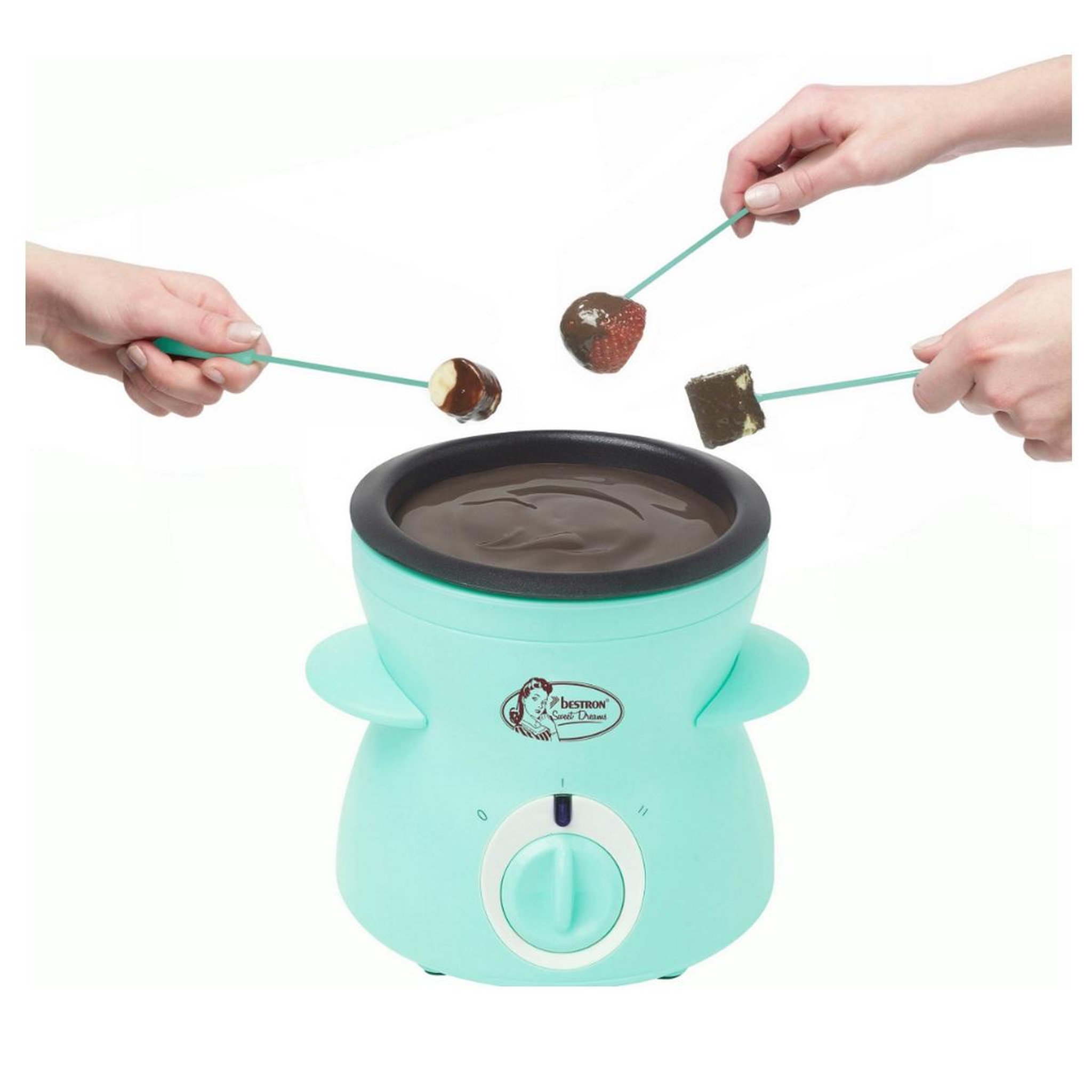 Voir la diapositive 1 : Bestron Chocolatière 0.3l 25w vert menthe - dcm043m