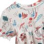 Voir la diapositive 4 : Petit Béguin Robe bébé + headband en gaze de coton Aloha Savana