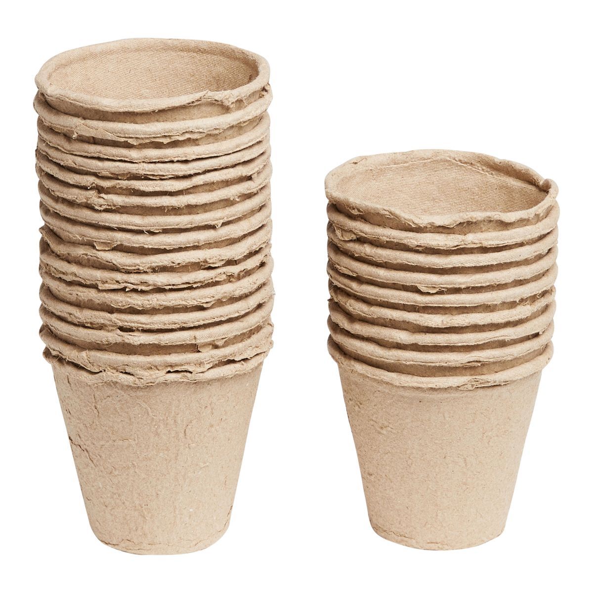 GARDENSTAR Lot de 12 pots en fibre ronds - 8 cm