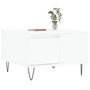 Voir la diapositive 3 : VIDAXL Table basse blanc 55x55x36,5 cm bois d'ingenierie