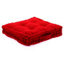 Voir la diapositive 2 : ATMOSPHERA Coussin de Sol  Dorian  40x40cm Rouge