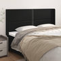 Voir la diapositive 1 : VIDAXL Tete de lit avec oreilles Noir 203x16x118/128 cm Similicuir