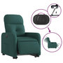Voir la diapositive 5 : VIDAXL Fauteuil inclinable electrique vert fonce tissu