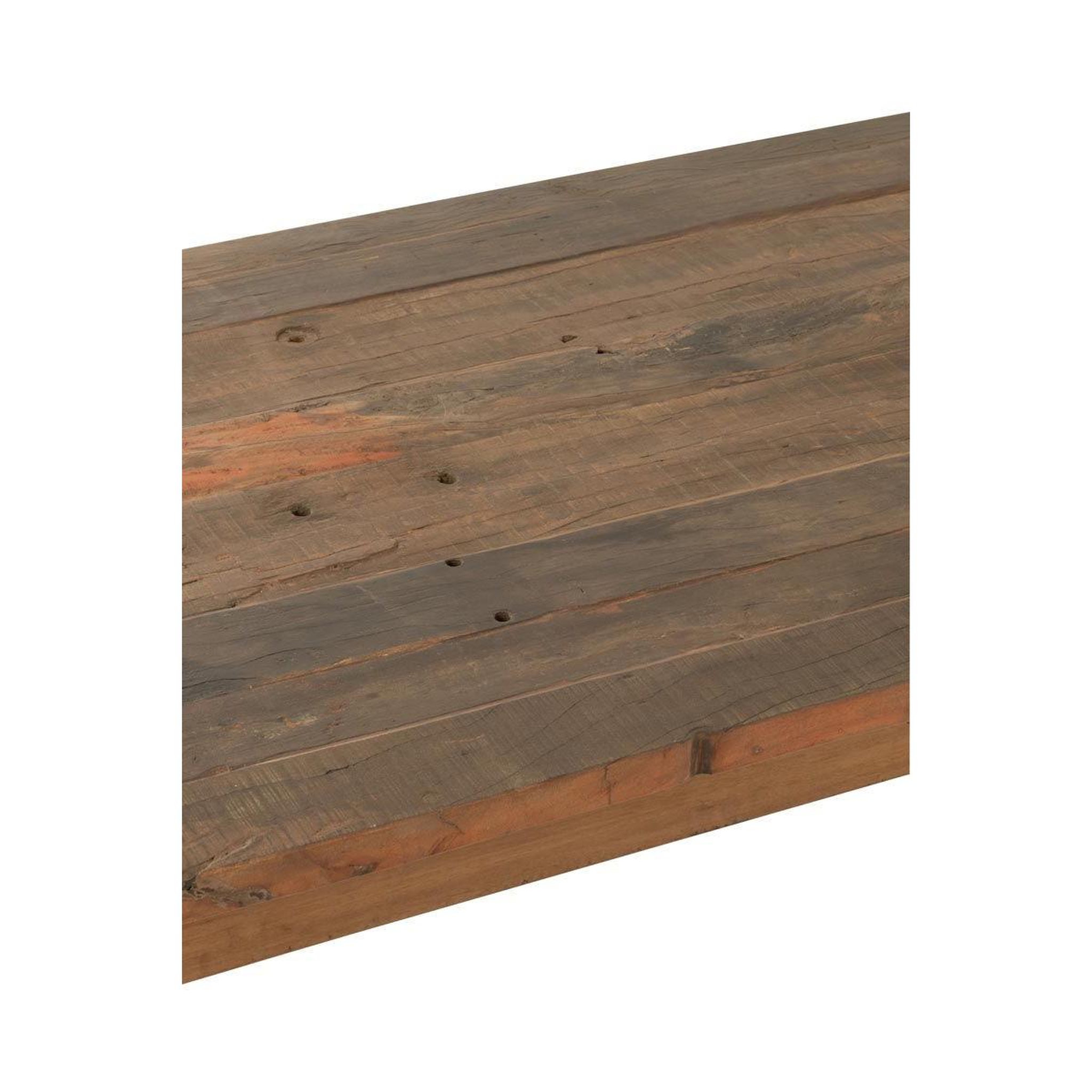 Voir la diapositive 6 : J-LINE Table à manger en bois vieilli  fannie  180cm marron