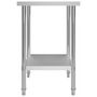 Voir la diapositive 4 : VIDAXL Table de travail de cuisine 80x60x85 cm Acier inoxydable