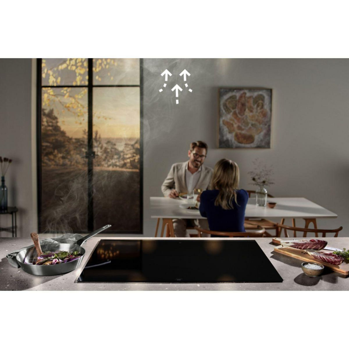 ELECTROLUX Hotte décorative murale EFV719K Breeze H2H