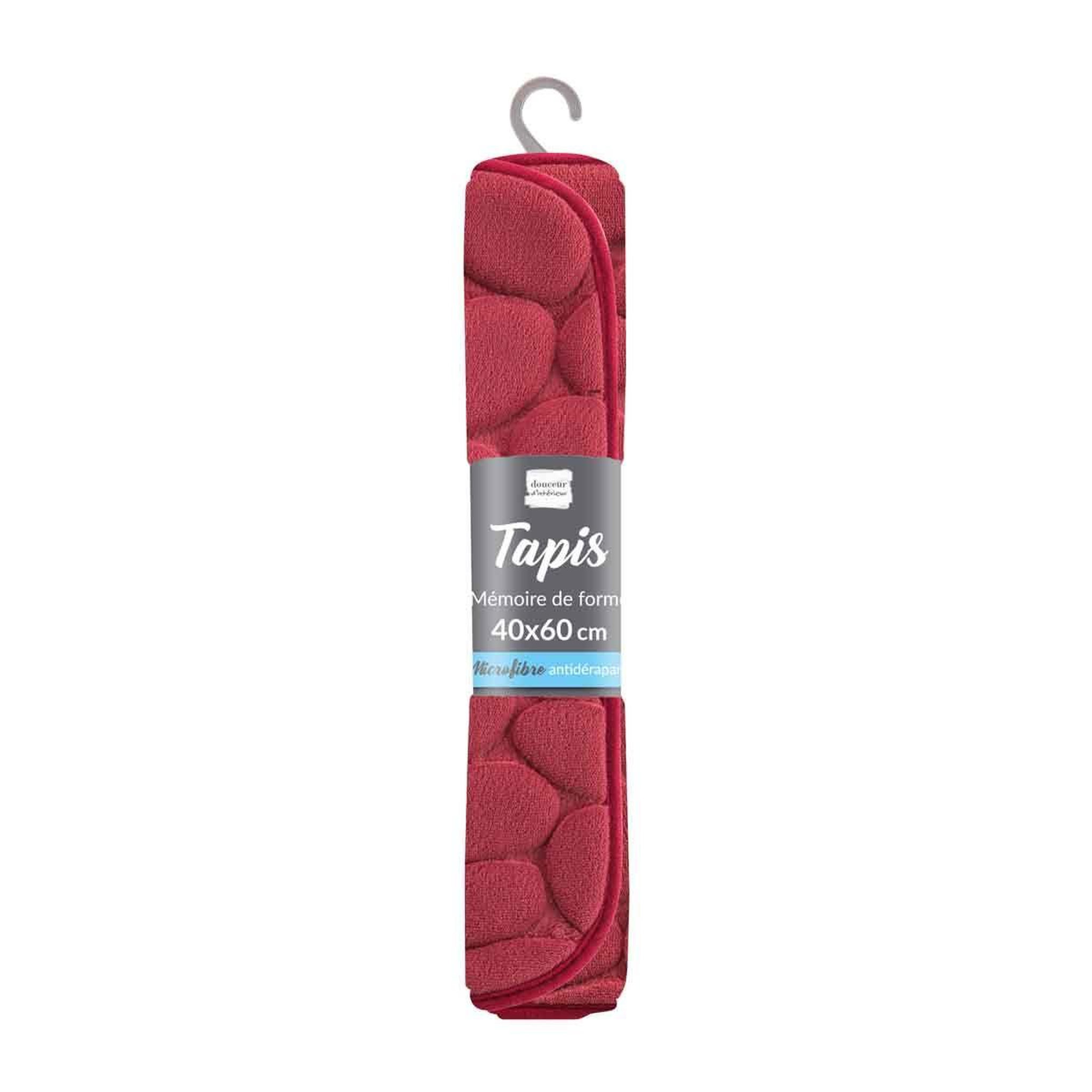 Voir la diapositive 4 : Douceur d'Intérieur Tapis de bain  ricochet  40x60cm framboise