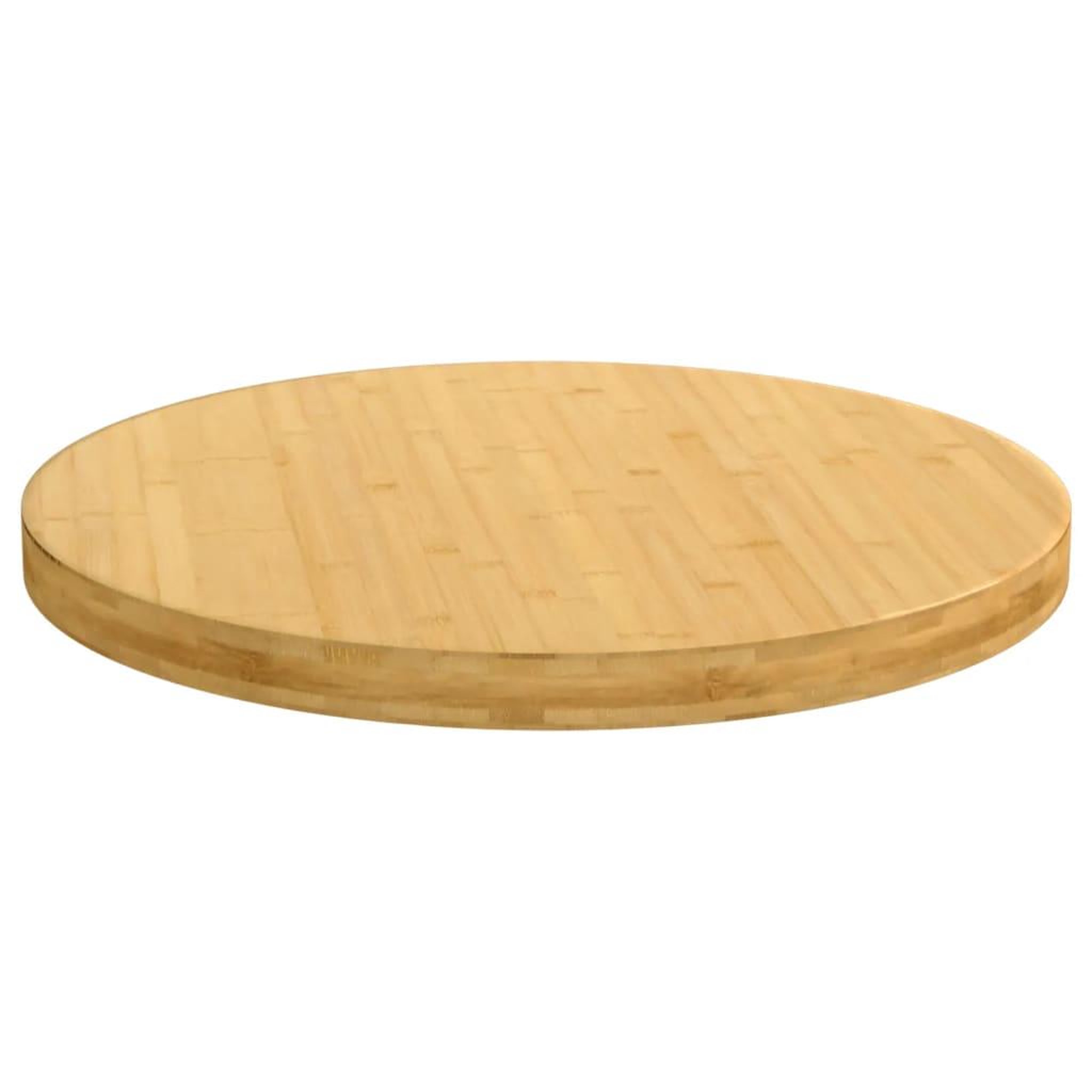 Voir la diapositive 2 : VIDAXL Dessus de table Ø60x4 cm bambou