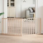 VIDAXL Barriere pour chien pliable 2 panneaux 160 cm bois de peuplier
