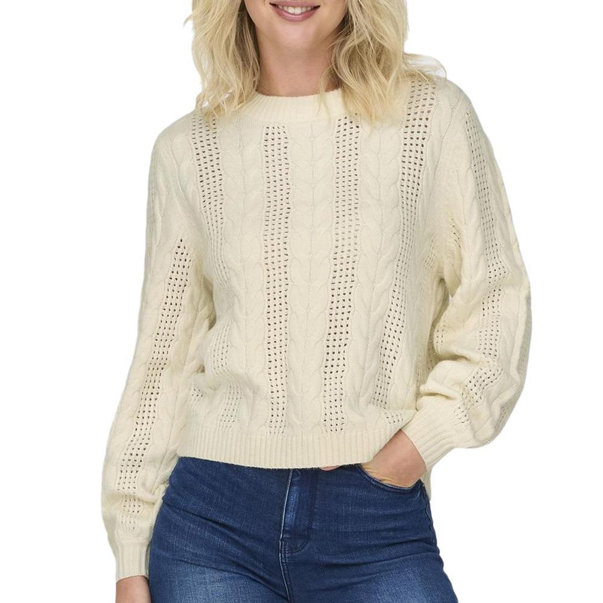 Only Pull Blanc Only Femme Only rubina. Coloris disponibles : Blanc