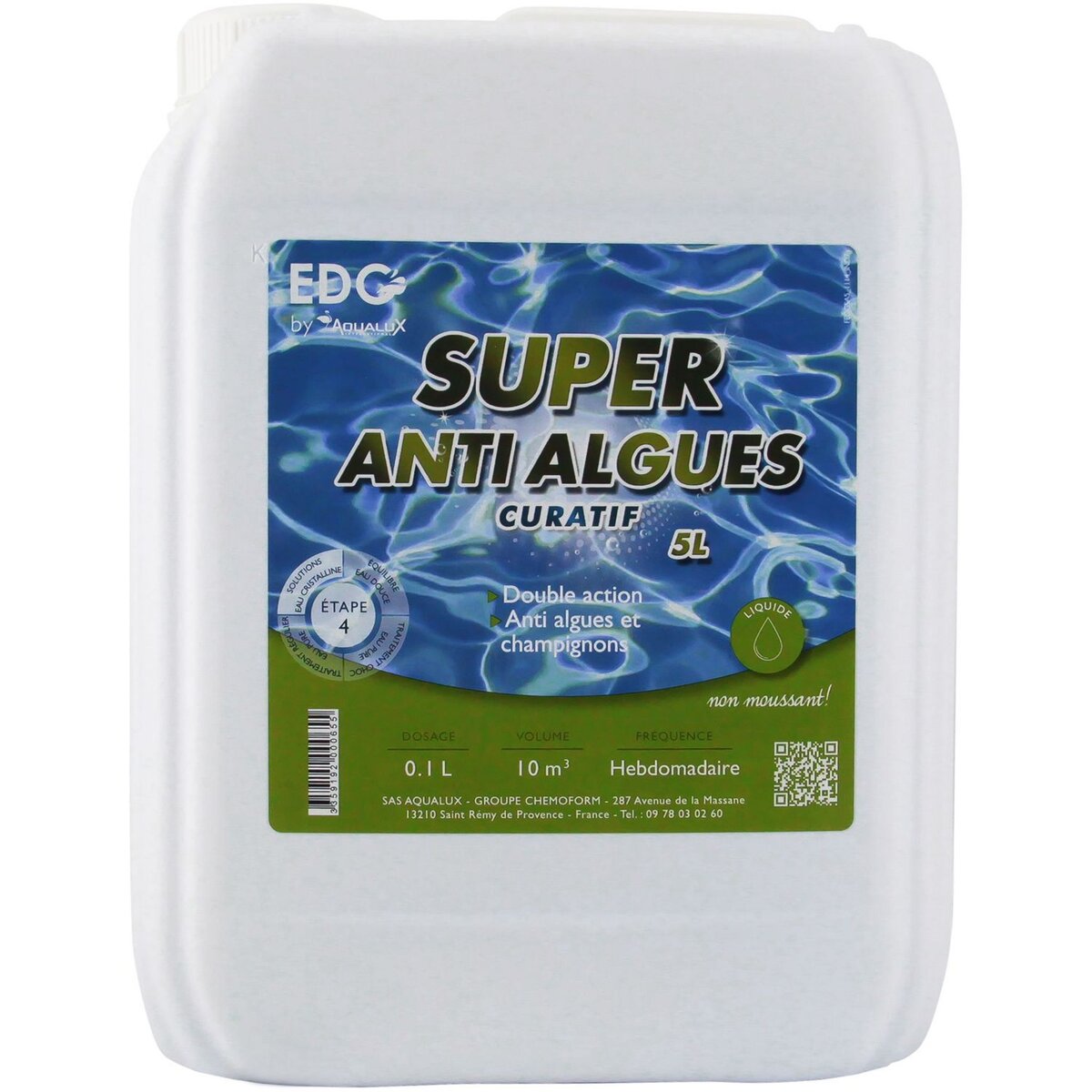 EDG By Aqualux Super Anti-Algues curatif - Bidon 5L