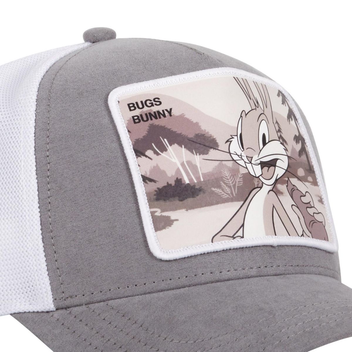 CAPSLAB Casquette homme trucker effet suedine finitions premium Looney Tunes