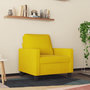 Voir la diapositive 3 : VIDAXL Fauteuil Jaune 60 cm Velours