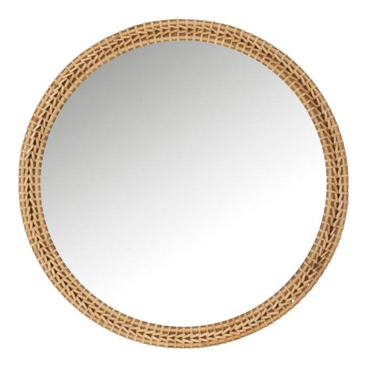 Paris Prix Miroir Mural Rond  Mariage du Sud  75cm Naturel