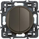 Legrand Celiane poussoir + va et vient 6A graphite