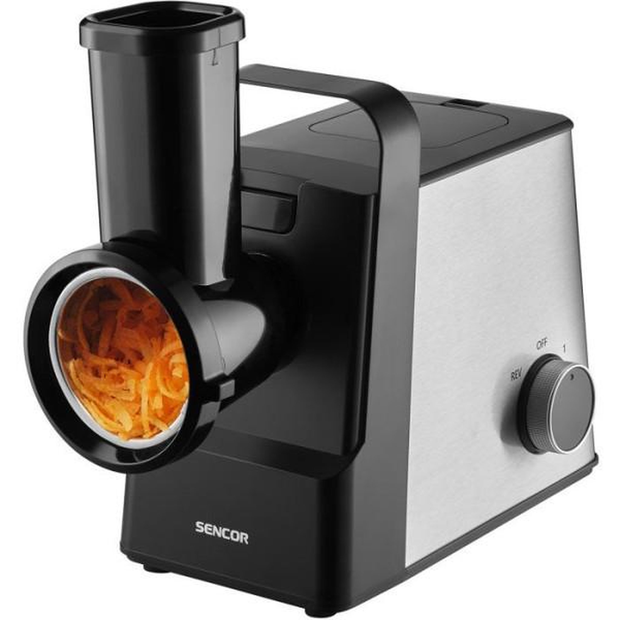 Voir la diapositive 6 : MARKET24 Hachoir Electrique  a viande Sencor SMG 7400SS - Saucisses et kebbé - Trancheur-râpe inclus - 3 disques - 2,5 kg/min - Inox