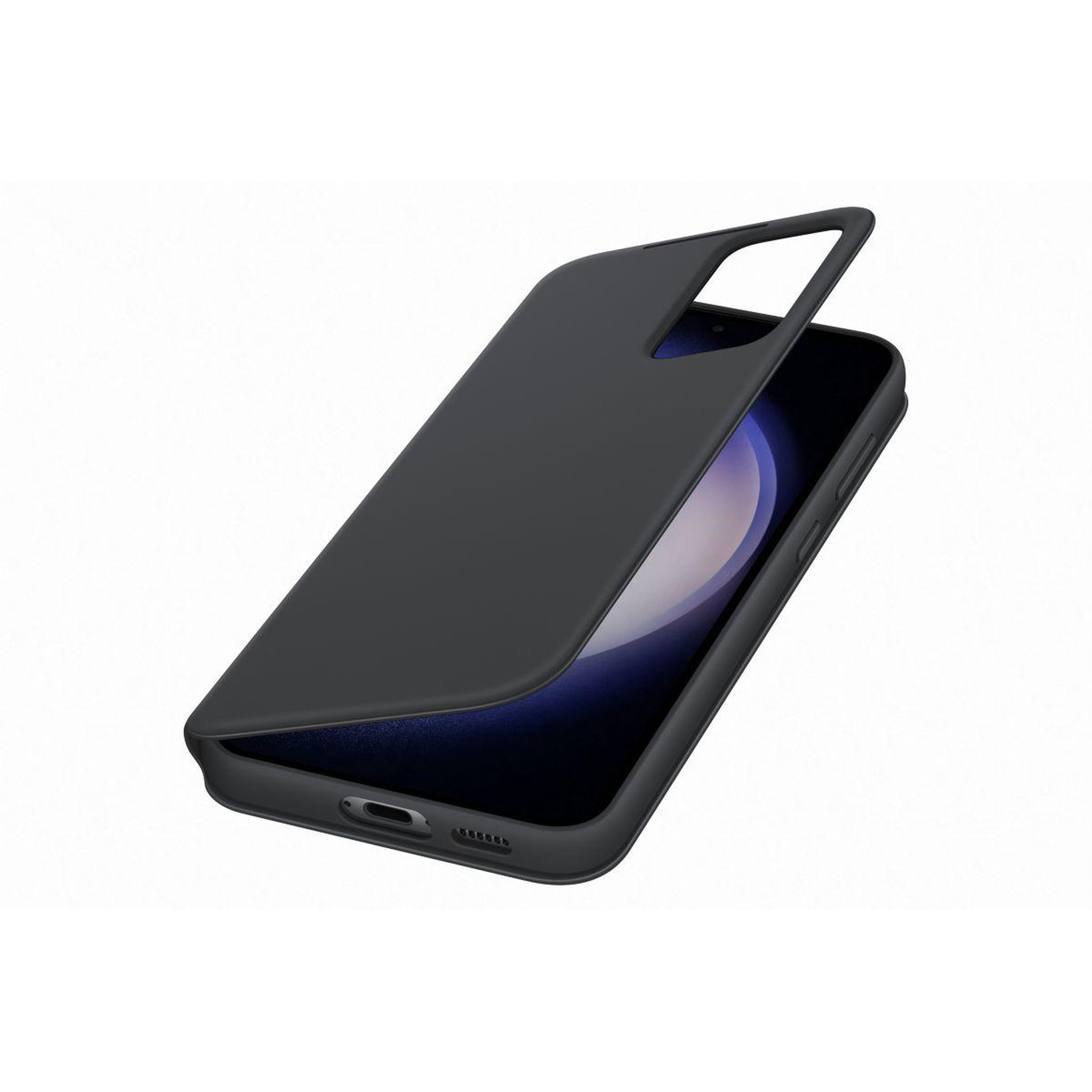 Voir la diapositive 2 : Samsung Etui S23+ Smart View porte-carte Noir