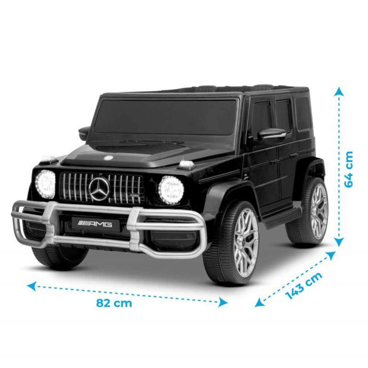 Mercedes Benz Voiture Electrique 4x4 Mercedes AMG - 2 places - 2x 45W, Marche AV/AR, Phares et Système audio