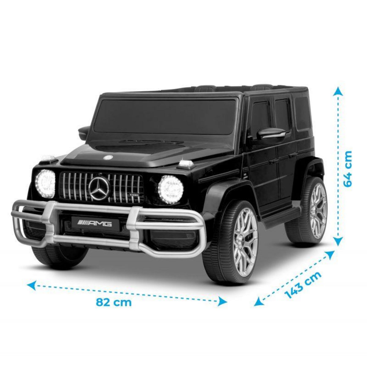 Mercedes Benz Voiture Electrique 4x4 Mercedes AMG - 2 places - 2x 45W, Marche AV/AR, Phares et Système audio