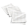Voir la diapositive 1 : Paris Prix Lot de 3 Serviettes de Table  Axel  40x40cm Naturel