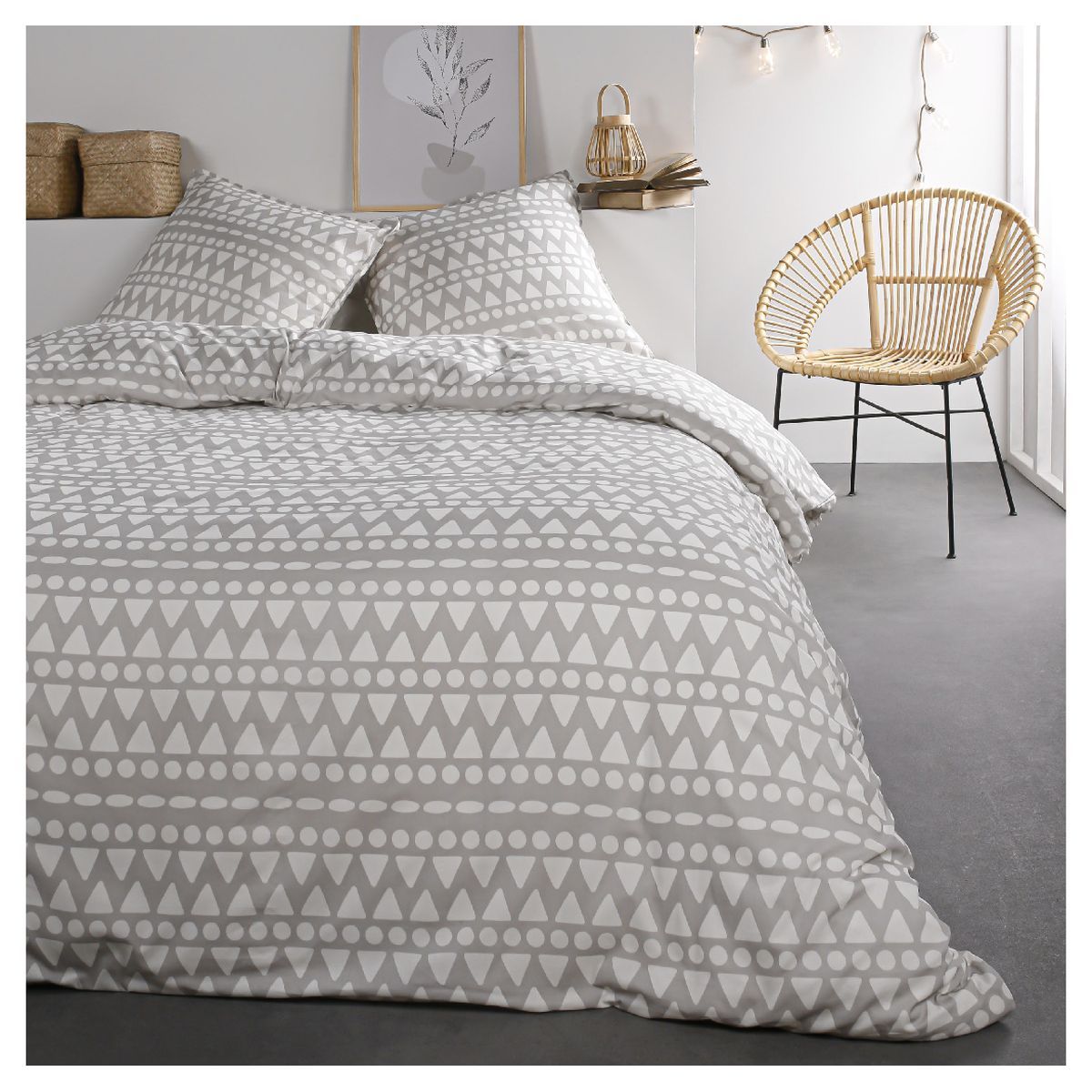 Parure housse de couette fantaisie en coton 57 fils IRIS