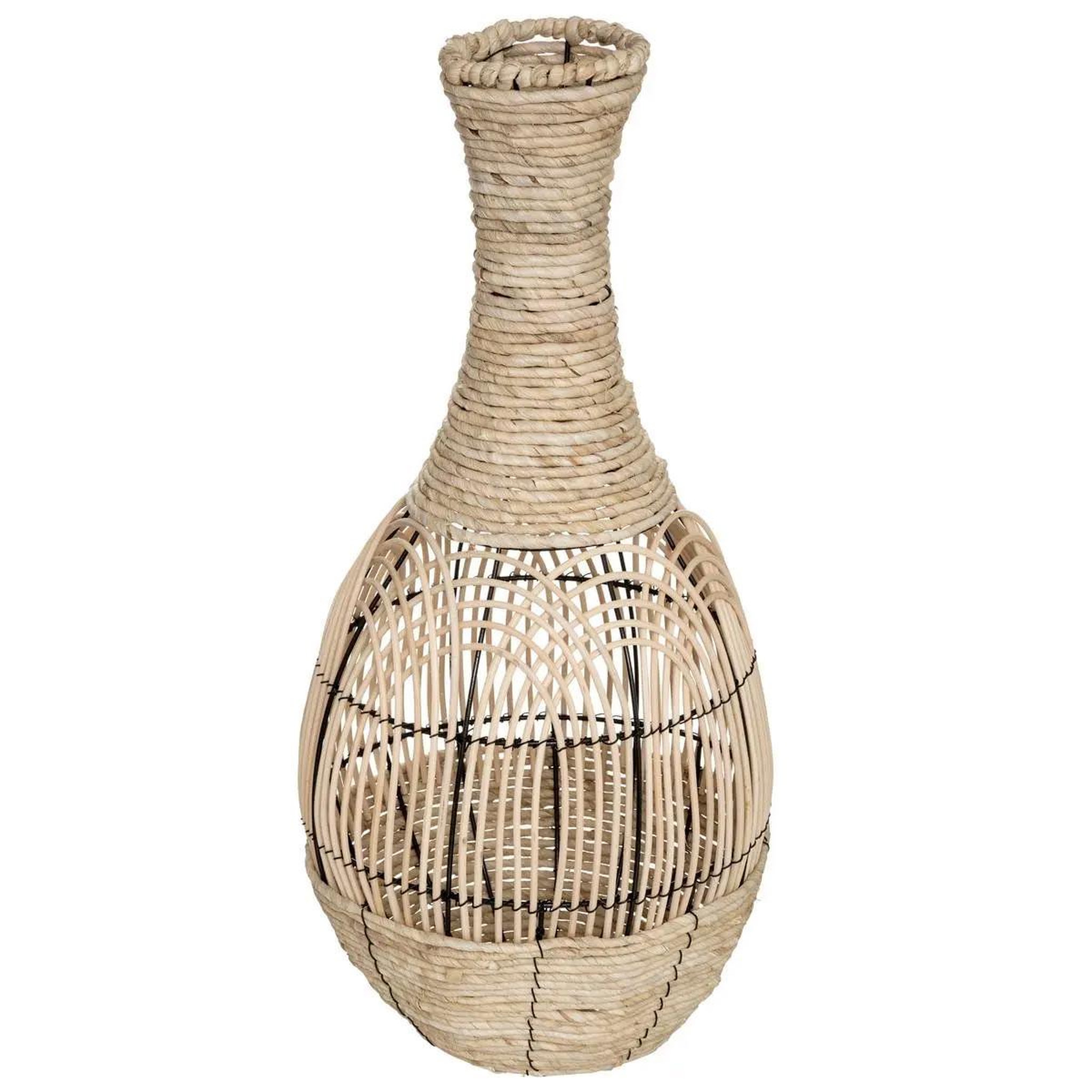 ATMOSPHERA Vase déco en rotin  idylle folk  63cm naturel