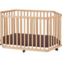 Voir la diapositive 2 : TISSI Parc Playpen bois naturel avec matelas